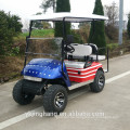 Kraftvolle Ezgo-Golfwagen mit Off-Road-Reifen